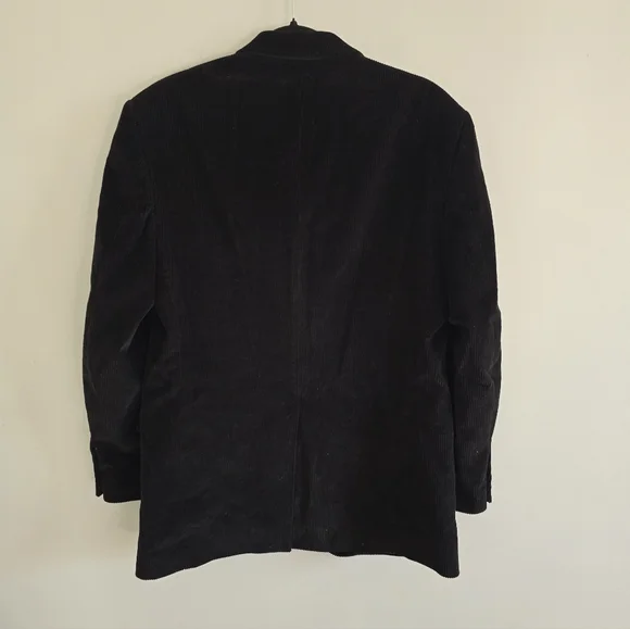 Polo Ralph Lauren Black Corduroy Blazer Size 38R - Picture 2 of 5
